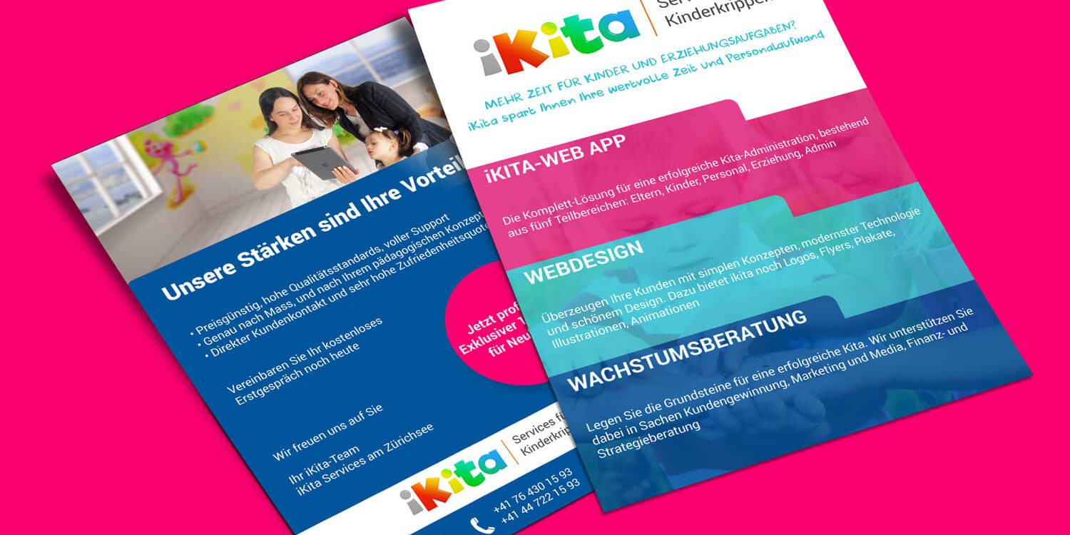 Flyer Beispiel 1 Ikita Dienstleistungen Fur Kinderkrippen